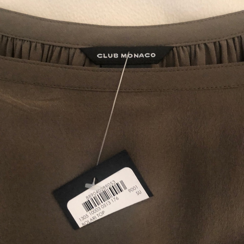NWT Club Monaco “Bolari” Silk Top - Picture 4 of 4